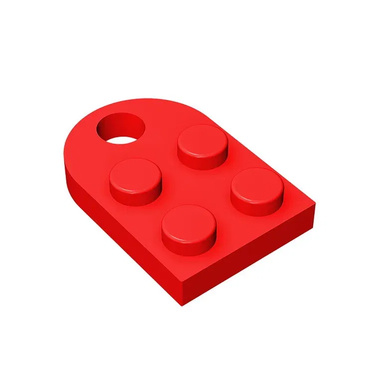 Color: Yellow - Gobricks 1pcs Moc Bricks Plate Special Parts 3x2 with Hole Compatible with 3176 Assemble Building Block Kids Toys DIY Gift Adult