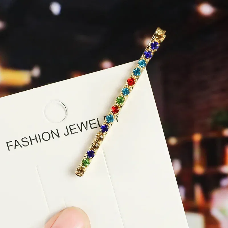 Color: Champagne, Ships From: CHINA - 2020 New Elegant Rhinestone Hairpins Women Girls Hair Clips Pin Accessories Hair Ornaments Hairclip Hairgrip Barrettes Headdress