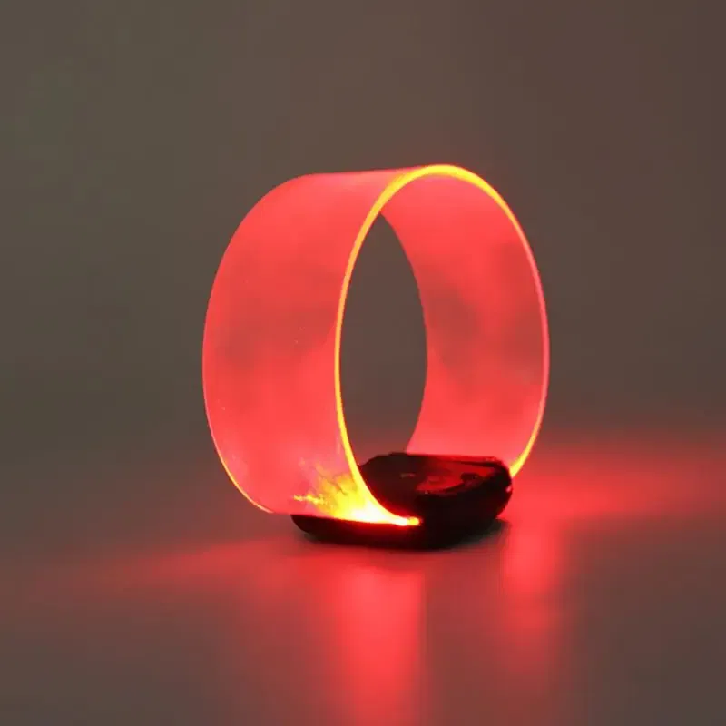 Color: Olive, Size: L, Ships From: CHINA - LED Light Bracelet Silicone Sound Controlled Led Light-emitting Bracelet Light Band Entertainment Party Wristband Halloween Belt