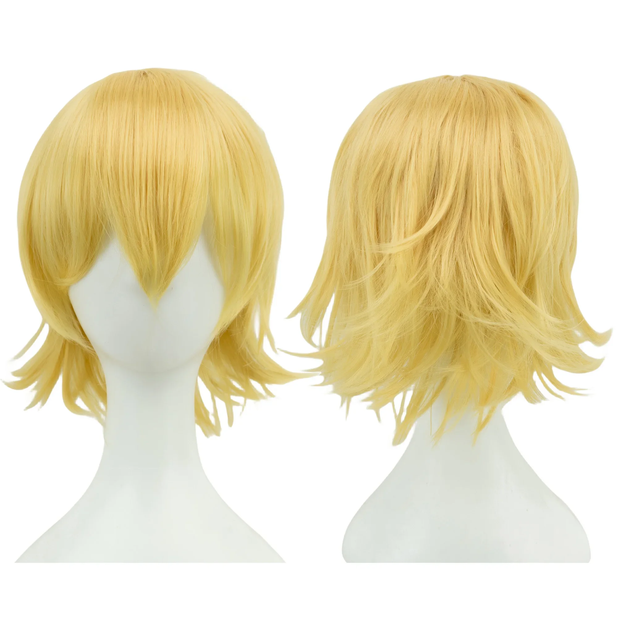 Color: #1, Stretched Length: 12INCHES - Synthetic Hair Unisex Short Cosplay Hair Party BOB Wigs with Bangs Pink Black Purple Halloween Costume Lolita Wig