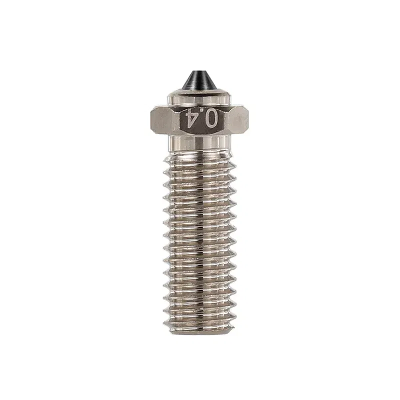 Size: 0.6mm - Mellow NF Volcano nozzle Bimetallic Copper&Hardened steel 3D printer parts DLC High Temperature Wear 3D Printer
