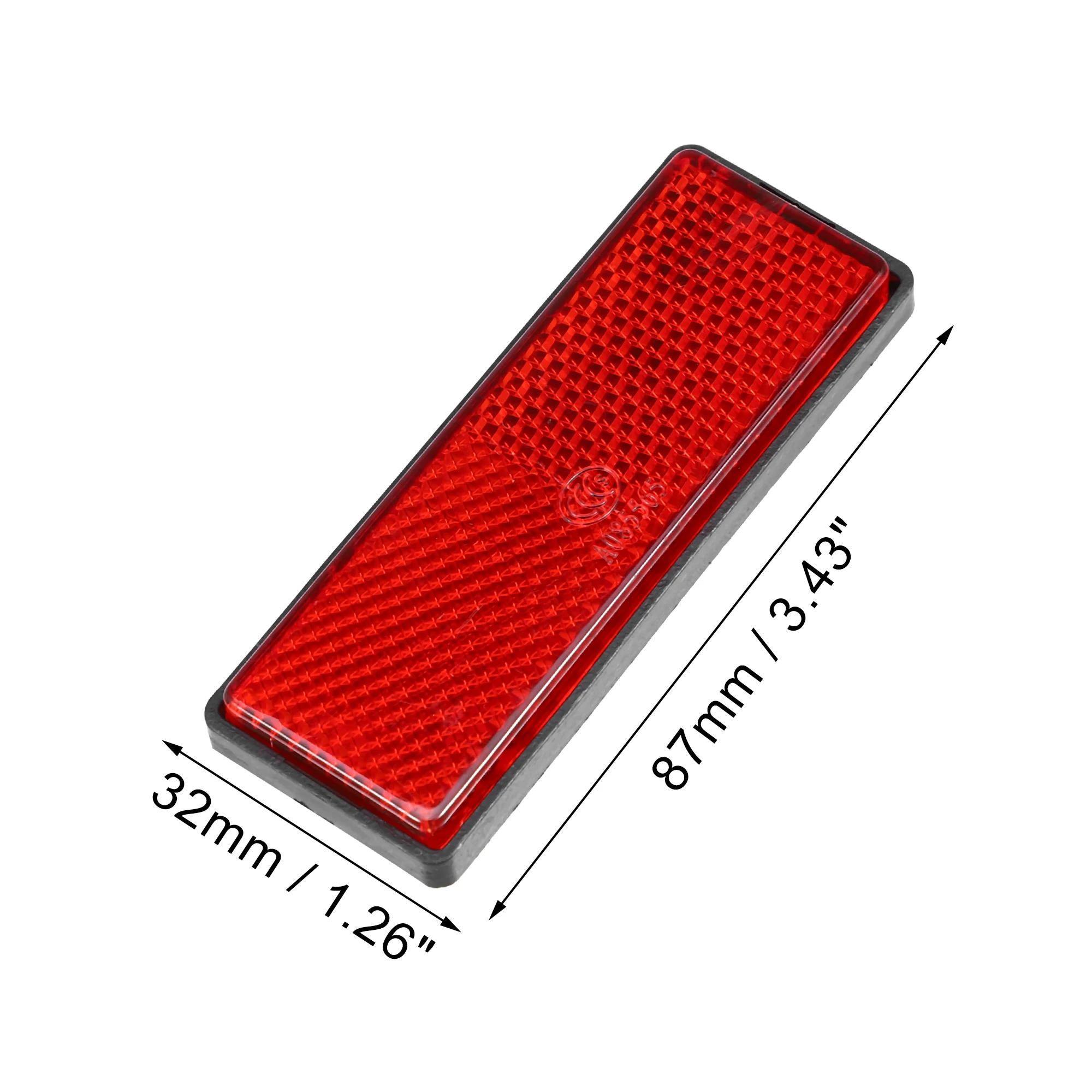 Color: green - UXCELL Rectangular Stick-on Safety Spoke Reflective Sticker Self Adhesive Reflector for Gate Posts Cars Trailer Motorcycle