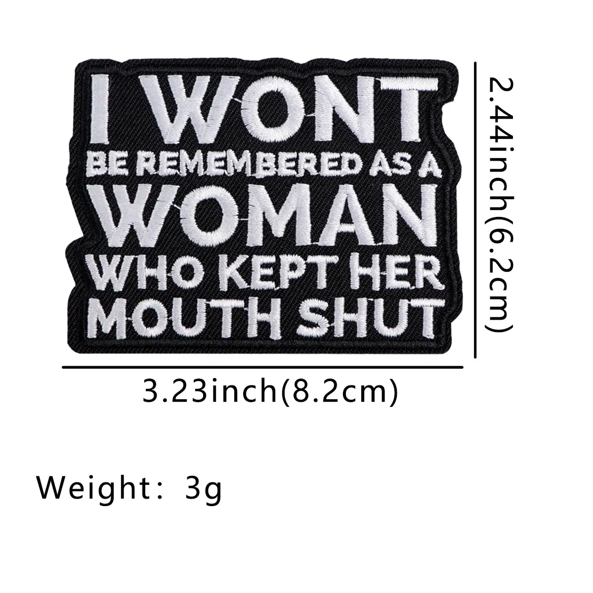 Color: antique silver - Twilight Moon Embroidery Patch Funny Quotes Iron On Patches For Clothing Thermoadhesive Patches On Clothes DIY Sew Badges