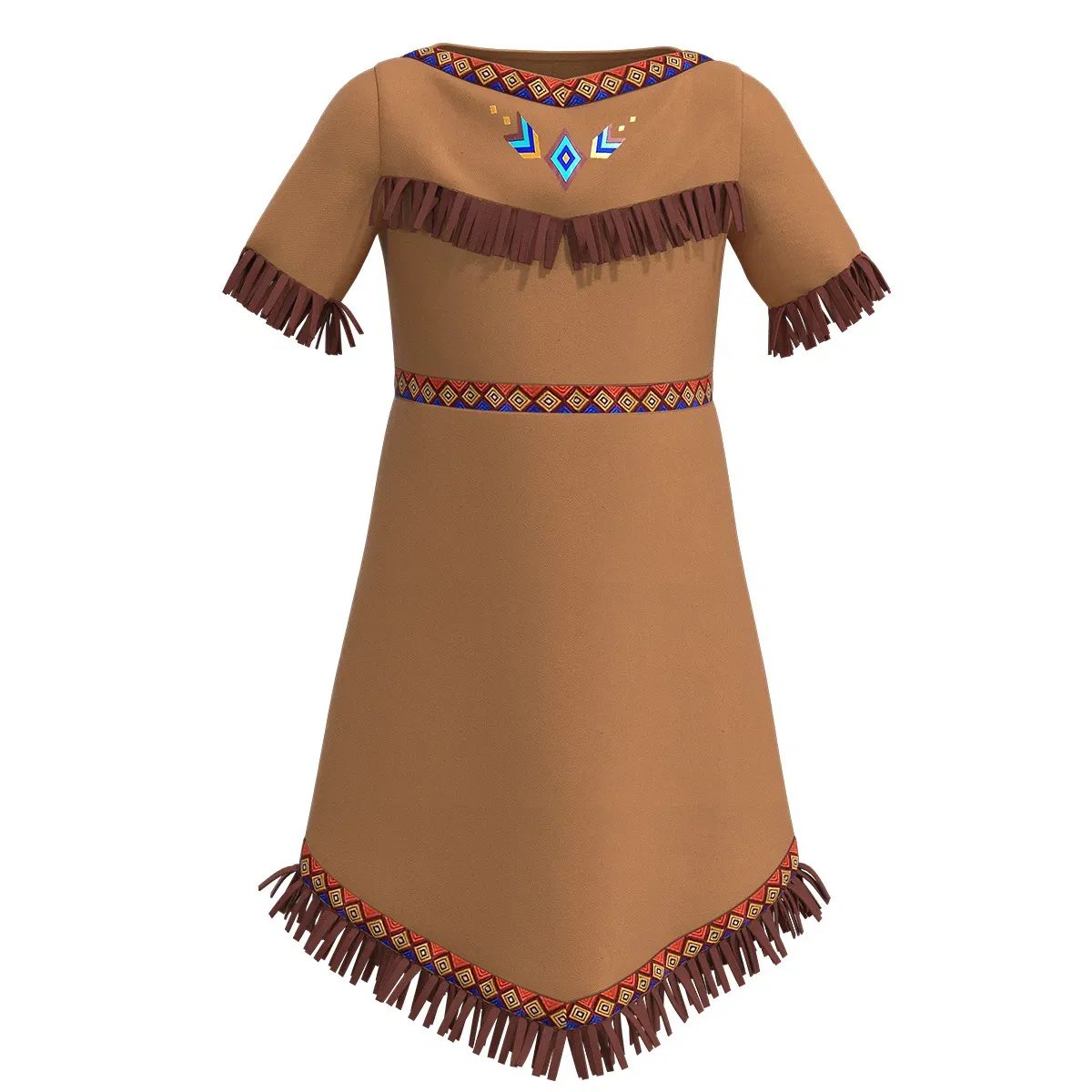 Color: Beige, Size: XL - Women cosplay Indian Princess Costumes 2023 Adult Kids Girls Huntress Costume Christmas Halloween Party Mardi Gras Fancy Dress