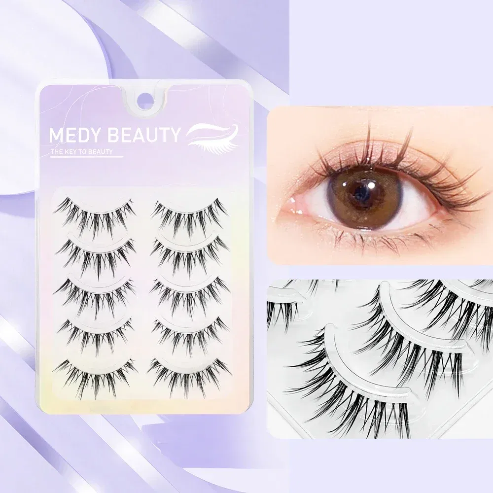 Color: DEEP BLUE, Length: MIX - 3D Lashes Premade Fan A/M Shape Spikes Cluster Eyelash Mix Extension Individual Makeup Super Natural Wispy DIY Premade Peduncle