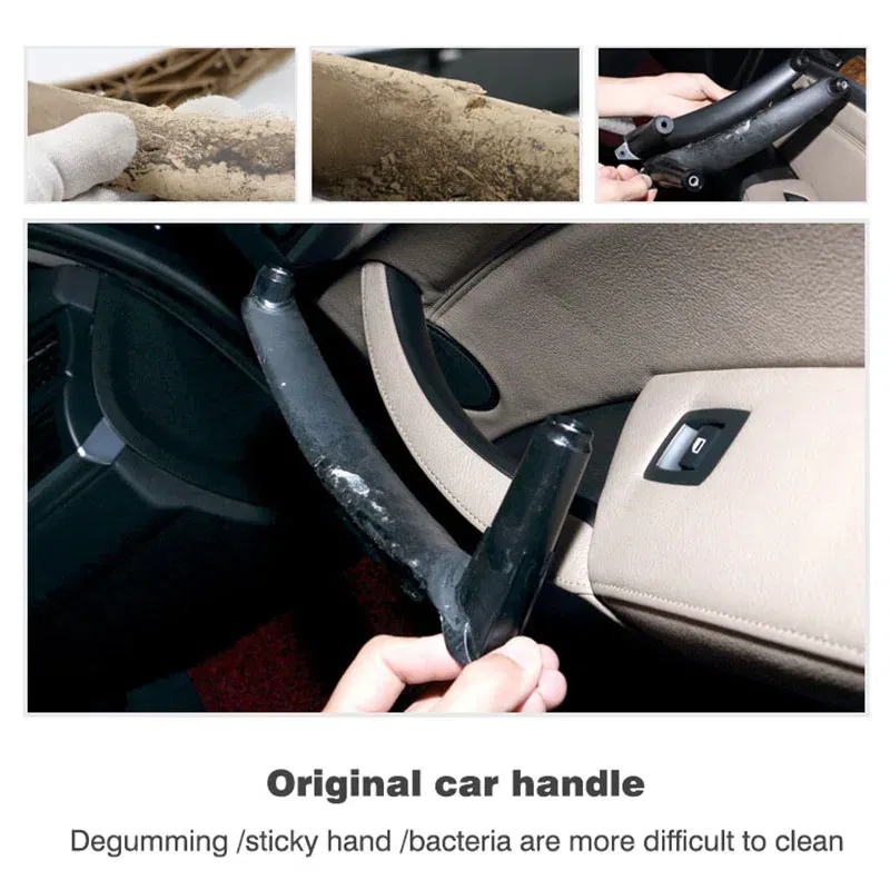 Color: Silver - Right rudder driving Inner Door Handle For BMW E70 E71 E72 X5 X6 Panel Pull Trim Cover 5141-6969 401 5141 6969 402 Black Beige