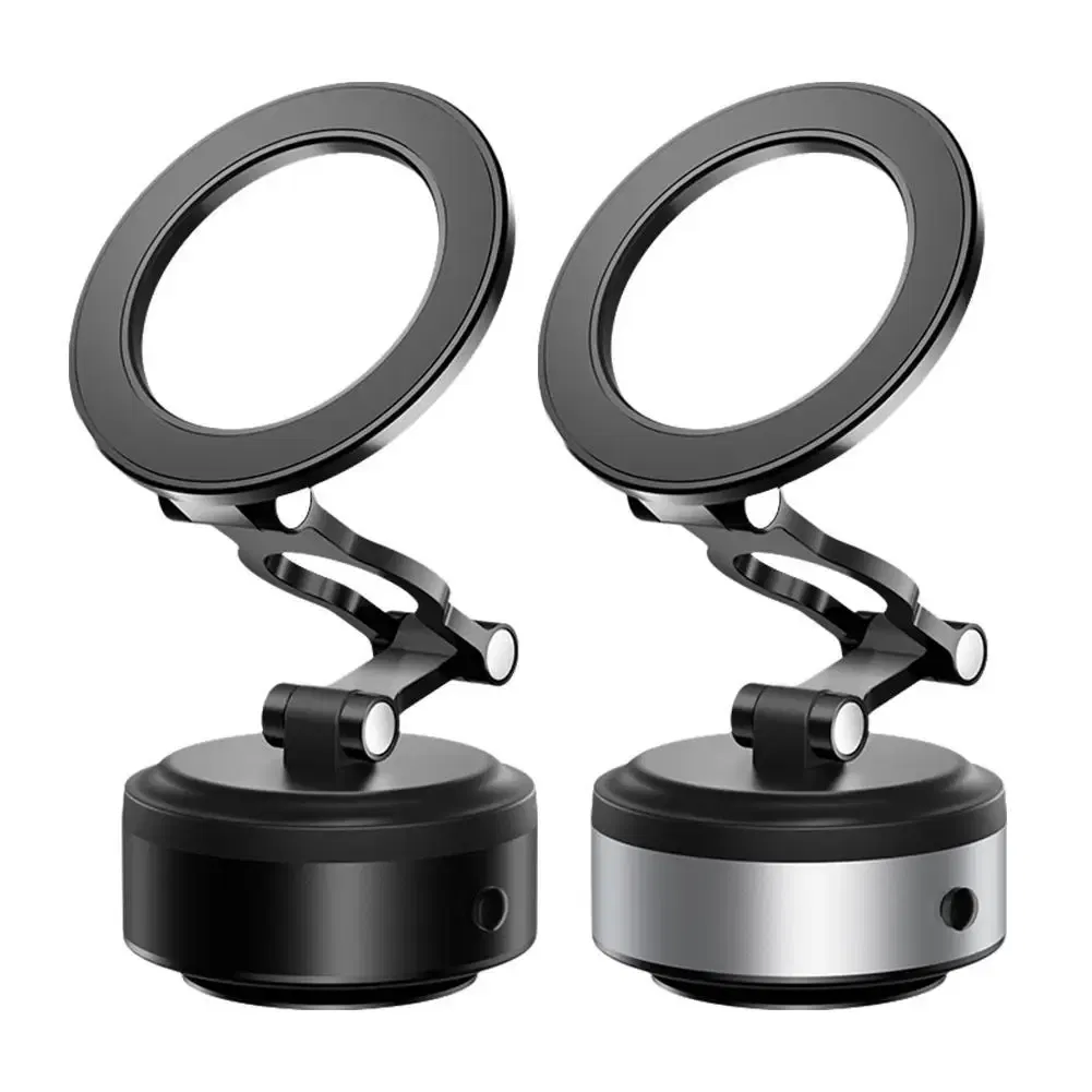 360 Degree Rotating Car Suction Cup Phone Stand Vacuum Adsorption Dashboard Magnetic Phone Holder Foldable For IPhone