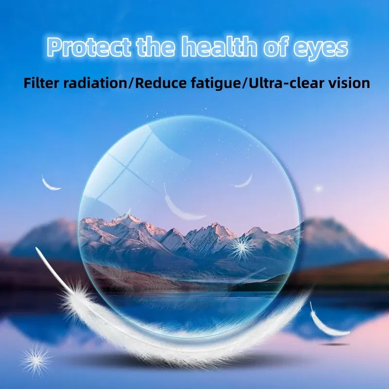 Lenses Color: green, Lens Index: 1.74 - FIRADA 1.56 1.61 1.67 1.74 HMC Anti-reflection Anti-scratch Aspherical Progressive Multi-focus Optical Prescription Glasses Lens