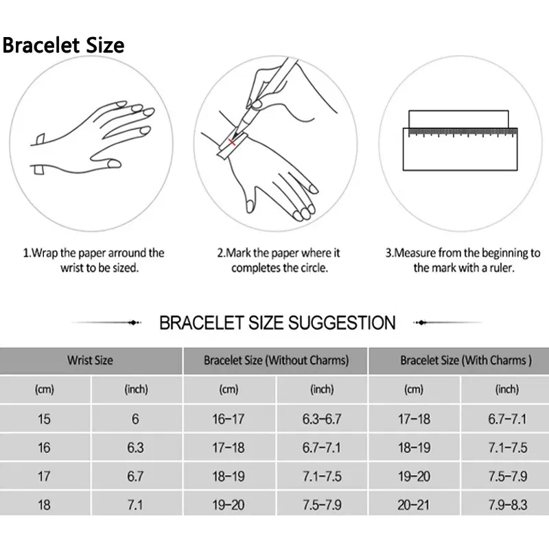 Gem Color: Black, Length: 17cm - Original 925 Sterling Silver Bracelet Star Heart Clasp Snake Chain Rose Gold DIY Beads Charms Bracelets For Women Luxury Jewelry