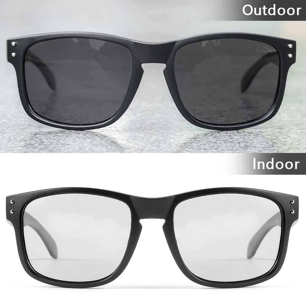 CRIXALIS Brand Photochromic Polarized Sunglasses for Men Fashion Rectangle Sun Glasses Male Outdoor Sport Fishing Shades UV400
