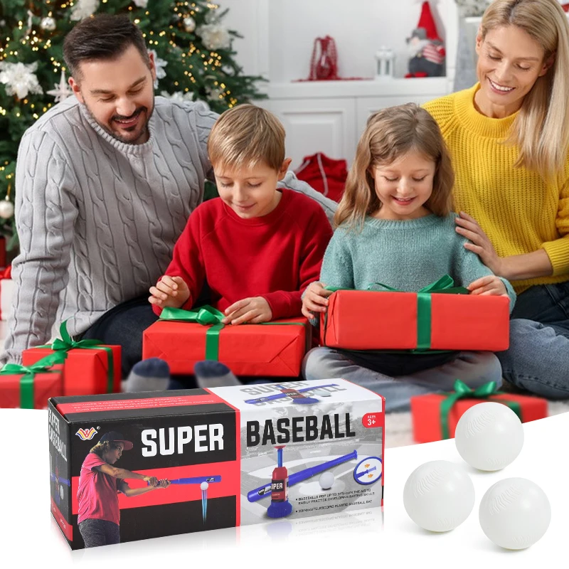 Color: Blue - Children Baseball Ball Toys Games for 3+Year,Adjustable Automatic Pitching Baseball Machine Toy Sets for Kids Outdoor Toys Gift