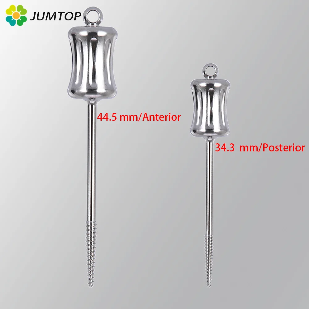 Color: Black - 1 PC Dental Broken Root Drill Remnant Extractor Apical Root Fragments Drill Stainless Steel Short 34.3mm Long 44.5mm Dentistry