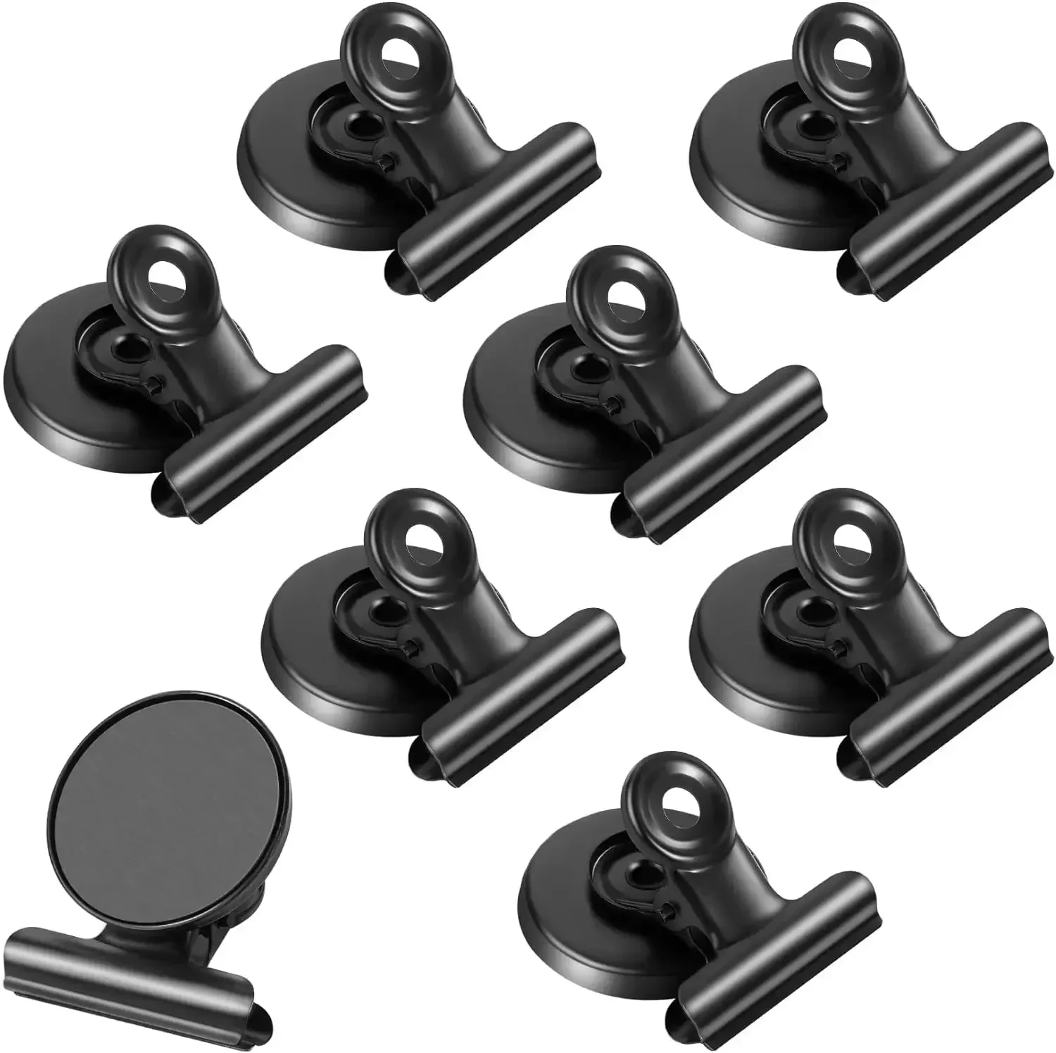 Color: Light Grey - Strong Magnets Magnetic Clips Bulldog Clips Heavy Duty Magnetic Clips Perfect for Whiteboard Magnets Photo Displays Home