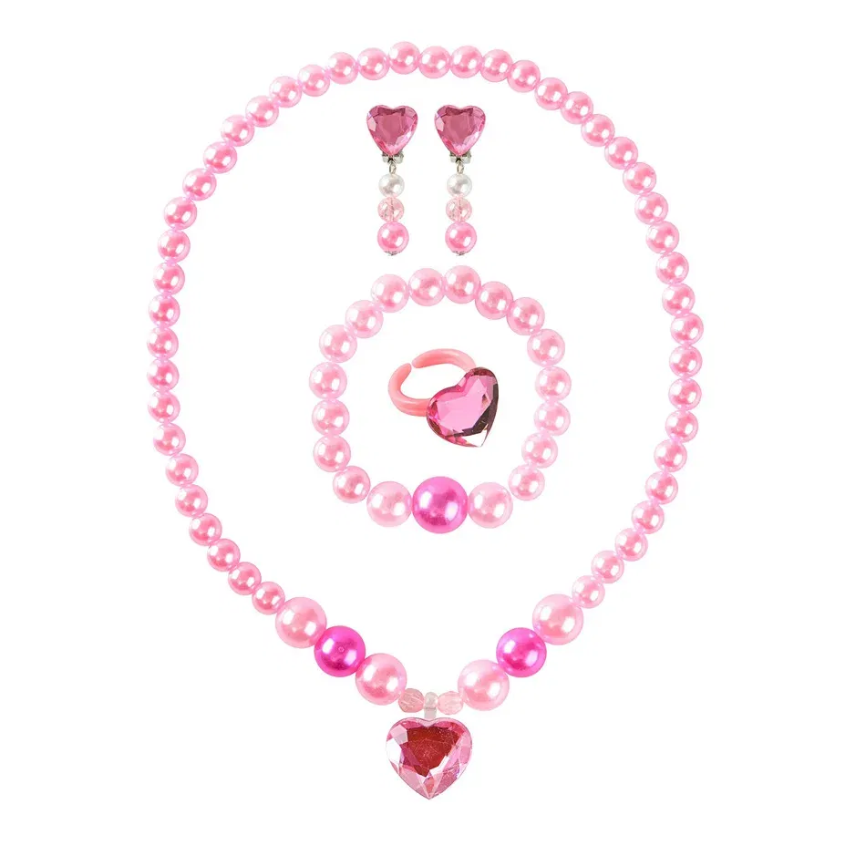 Color: Brown - Baby Girls Accessories Princess Peach Accessory Children Pink Headband Crown Wig Necklace Party Aurora Cosplay Dress Up Outfits