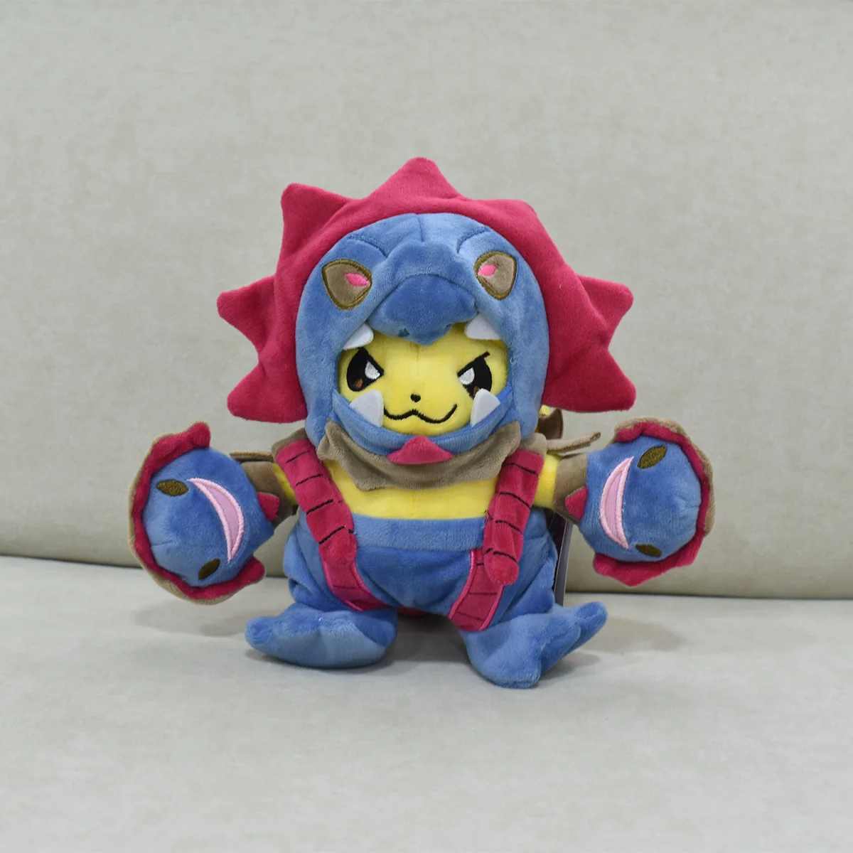 Color: Silver - Pokemon Pikachu Cosplay Toys Charizard Snorlax Garchomp Tyranitar Hydreigon Anime Stuffed Plush Cartoon Peluche Dolls