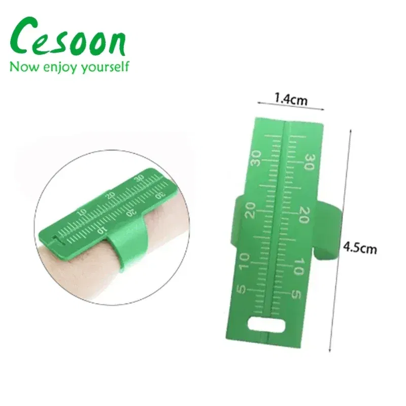 Color: Black - 1Pc Dental Ring Ruler Colorful Dentistry Root Canal Measuring Ruler Endodontic Measuring Equipment Aluminium Alloy Instrument