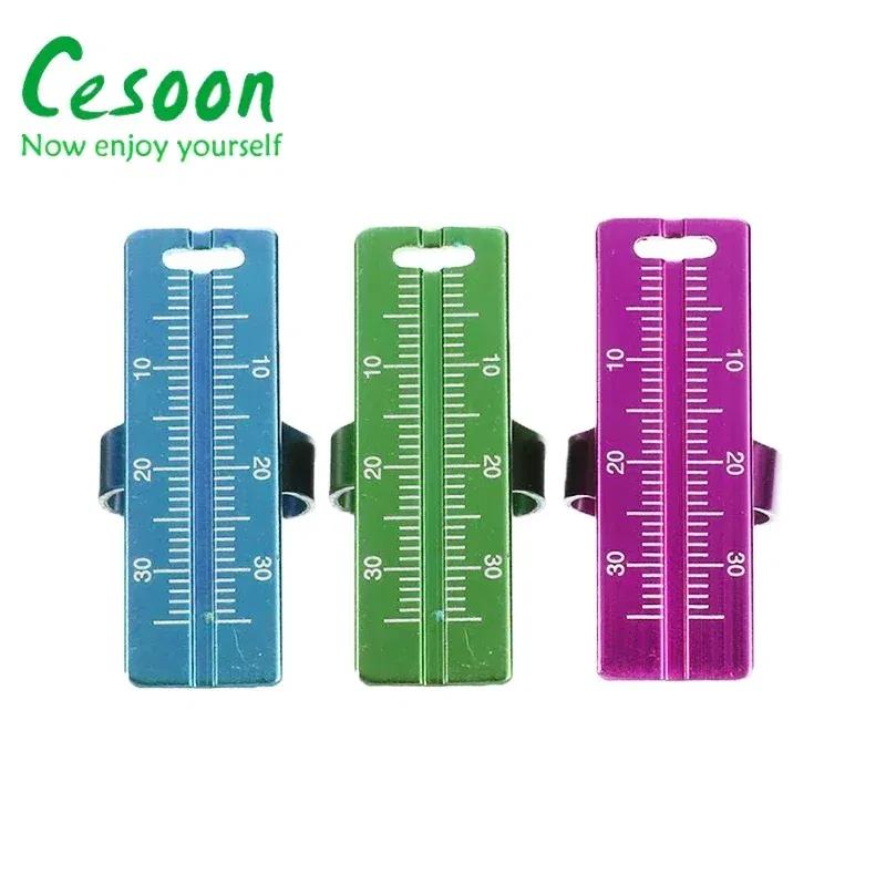 Color: Black - 1Pc Dental Ring Ruler Colorful Dentistry Root Canal Measuring Ruler Endodontic Measuring Equipment Aluminium Alloy Instrument