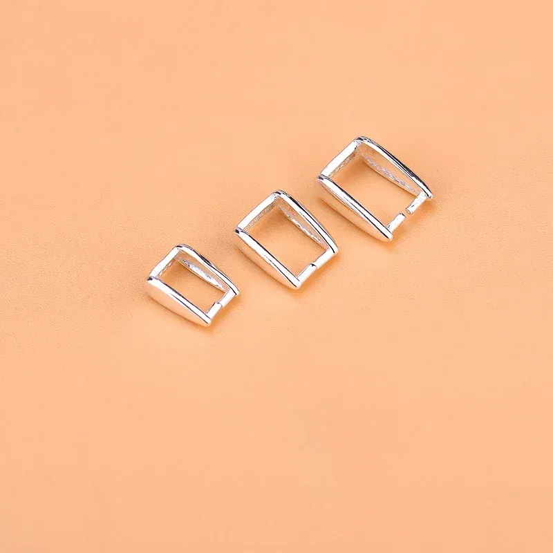 Color: black - S925 Sterling Silver melon seeds pair clip pin buckle emerald jade button head hand woven jewelry DIY accessories material packa