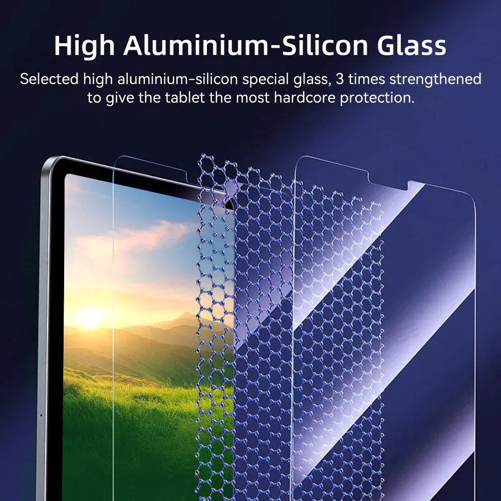 Color: black - For iPad Air M2 Tempered Glass Screen Pro 11/13 M4 Protector Film fir for 5/6/7/8/9/10th Gen Air4/5 Mini6 Air3 10.5