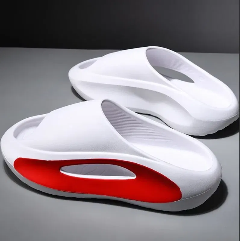 Color: black, Shoe Size: 38-39 - Summer Slippers Men Women EVA Soft Bottom Indoor Home Slides Sandals Light Beach Shoes Male Slippers Flip Flops Big Size 46 47