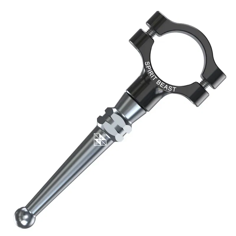 Color: Black - Anti-kicking Extension Rod for Refitting Motorcycle Temple Stand for Kawasaki Ninja400 Z400 19-23mm in Diameter