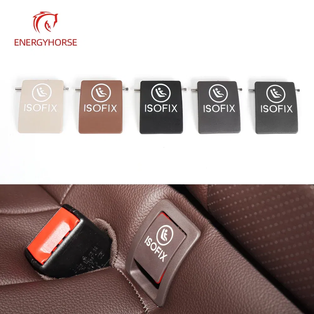 Color Name: GRAY - Car Seat ISOFIX Switch Cover Child Seat Restraint For Mercedes W205 W253 W238 C E GLC Class C200 C220 C300 GLC250 GLC300 E300