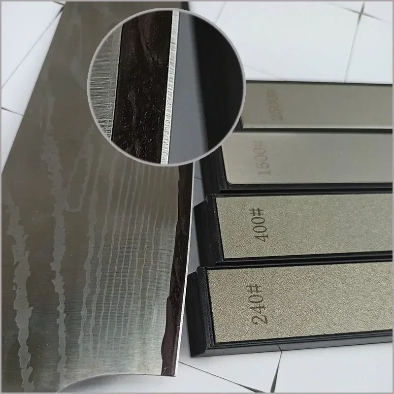Color: transparent, Size: XL - Diamond Whetstone for Knife Sharpener Fixed Angle Knife Sharpener Sharpening Stone Diamond Whetstone Honing Stones Oil Stone SET