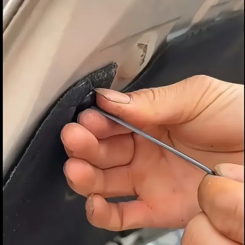 Color Name: Silver - 600set Nylon Universal Cable Tie Buckle Heavy Duty Self-Locking Zip Ties Holder with Pin Fasteners Car Body UV Resistant Zipties