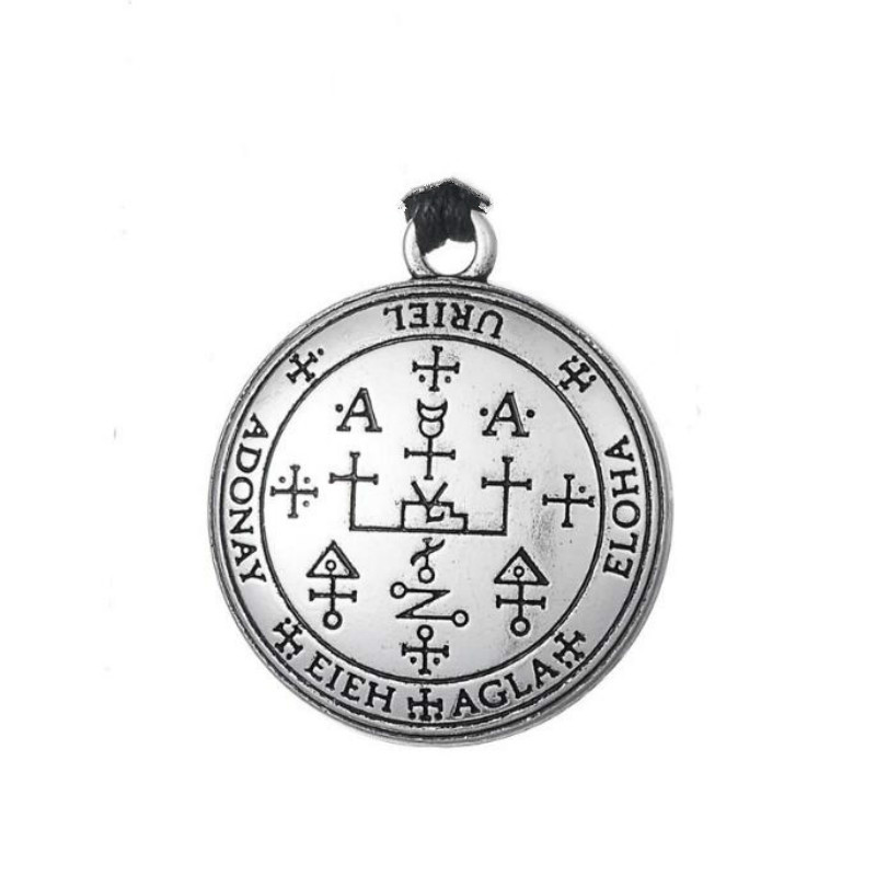 Metal color: Blue white zinc plated - Dawapara DIY Pendants for Necklace Archangel Michael Raphael Uriel Gabrie Talisman Angel Men Pendant&Necklace Women