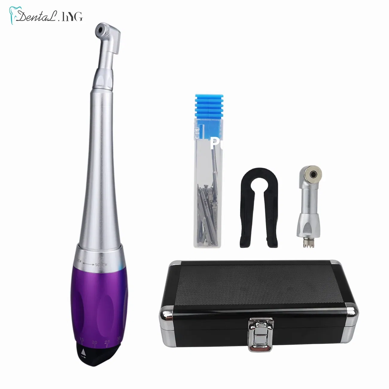Color: Black - Dental Universal Implant Torque Wrench With 16pcs Drivers Dentistry Ratchet Latch Head Handpiece 5 To 35 N.cm Dentist Equipment