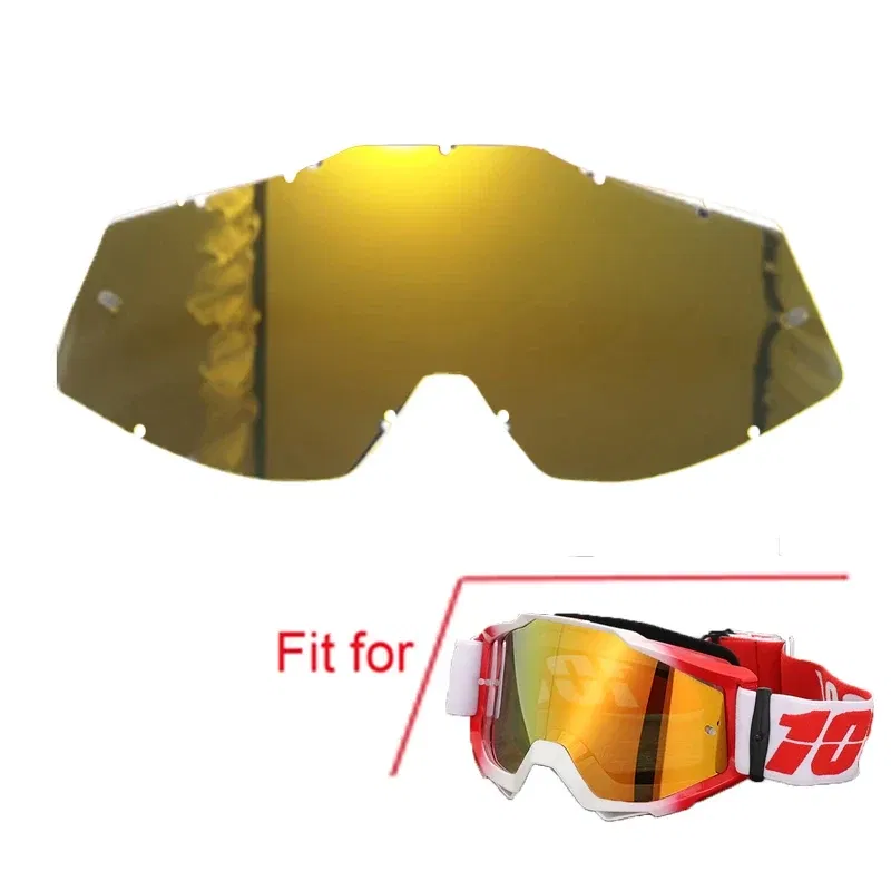 Color: Gold - MX Motorcycle Goggles Motocross Glasses Off-road Sunglasses For Man MTB ATV Mask Windproof Protection Cycling Racing Goggles