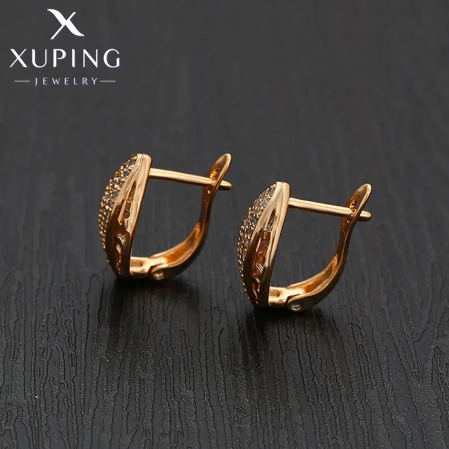 Xuping Jewelry New Arrival Earrings Stone with Gold Color Earring for Women Girl Charm Jewellery Gift X00015560