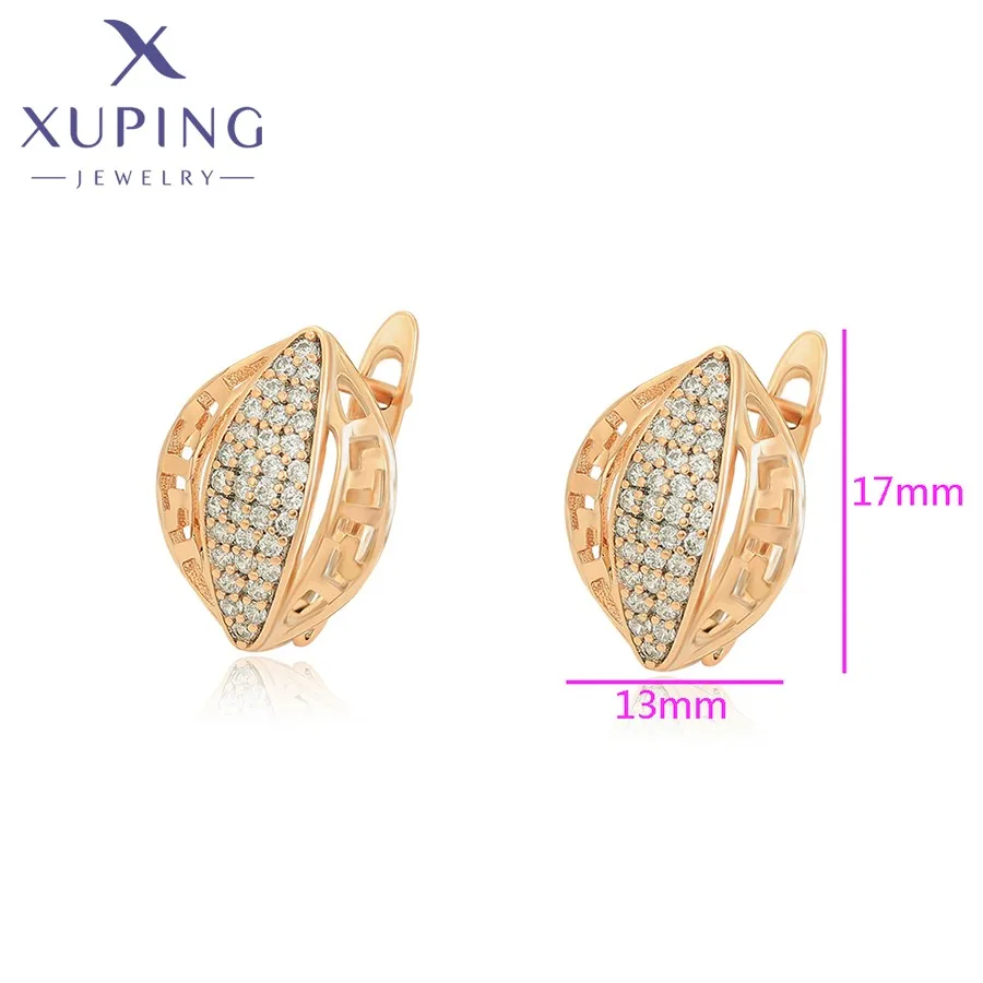 Xuping Jewelry New Arrival Earrings Stone with Gold Color Earring for Women Girl Charm Jewellery Gift X00015560