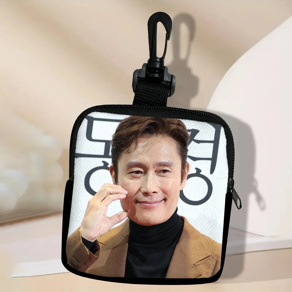 Color: Orange - Lee Byung Hun Women Coin Purse Card Key Mini Purses Pouch Small Zipper Coin Purse Card Holder Wallet Bag 3.3