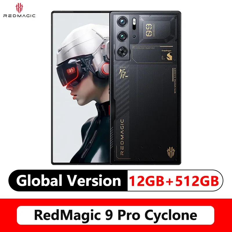 Color: black, Ships From: CHINA, Bundle: Bundle 3 - Original Global Version RedMagic 9 Pro 5G Phone 6.8" Q9+ Full Flat FHD+ Gaming Phone Snapdragon 8 Gen 3 6500mAh 50MP NFC