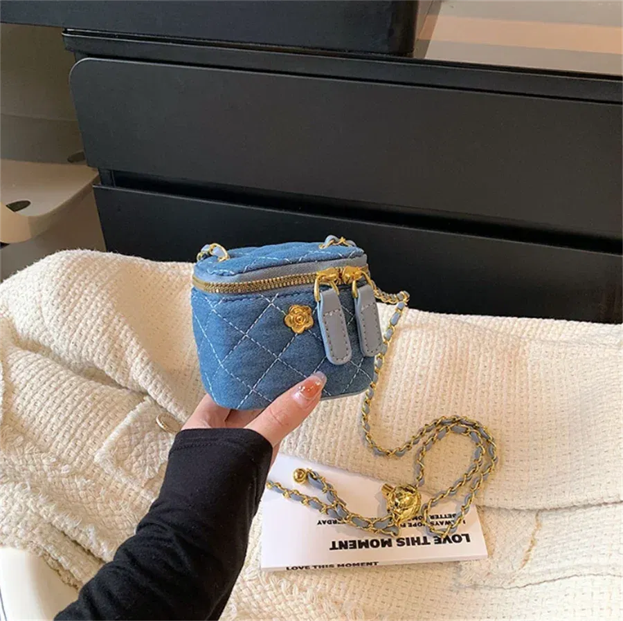 Color: Clear - New Fashion Children's Bag Girl Baby Lingge Chain Bag Girl Crossbody Bag Handbag Bags For Girls Free Shipping Kids Bag