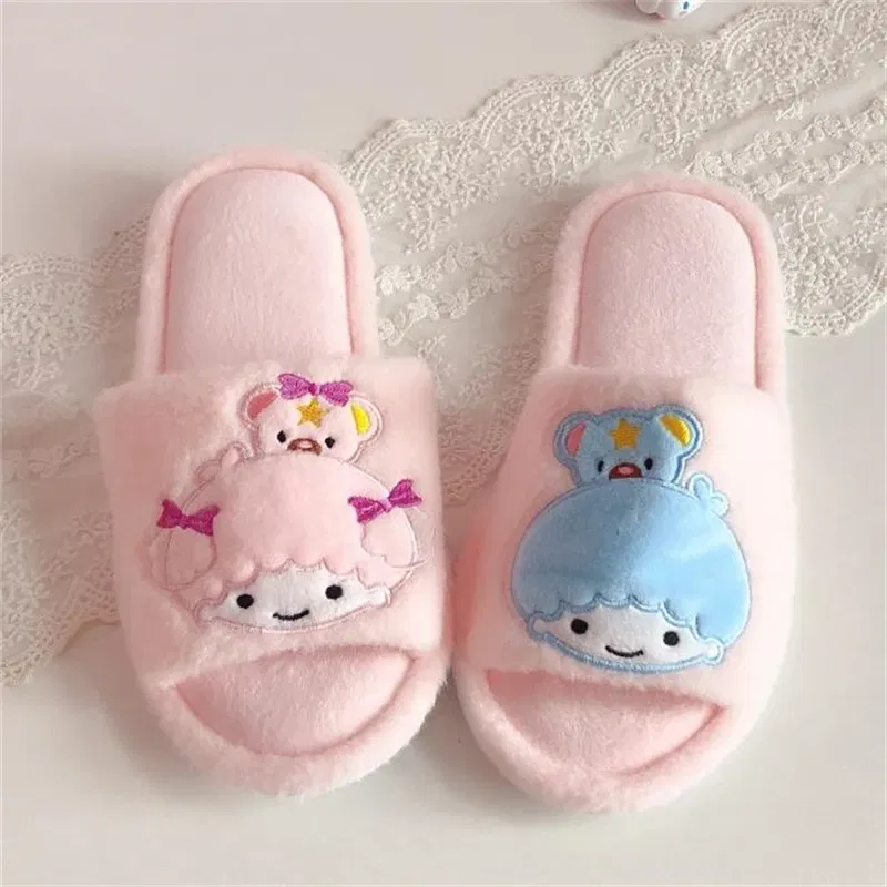 Color: ROYAL BLUE, Shoe Size: 39 - Kawaii Peep Toe Slippers Girl Cute Indoor Shoes Open Toes Home Slippers Casual Lolita Flat Non-slip Purple Pink Japanese Style