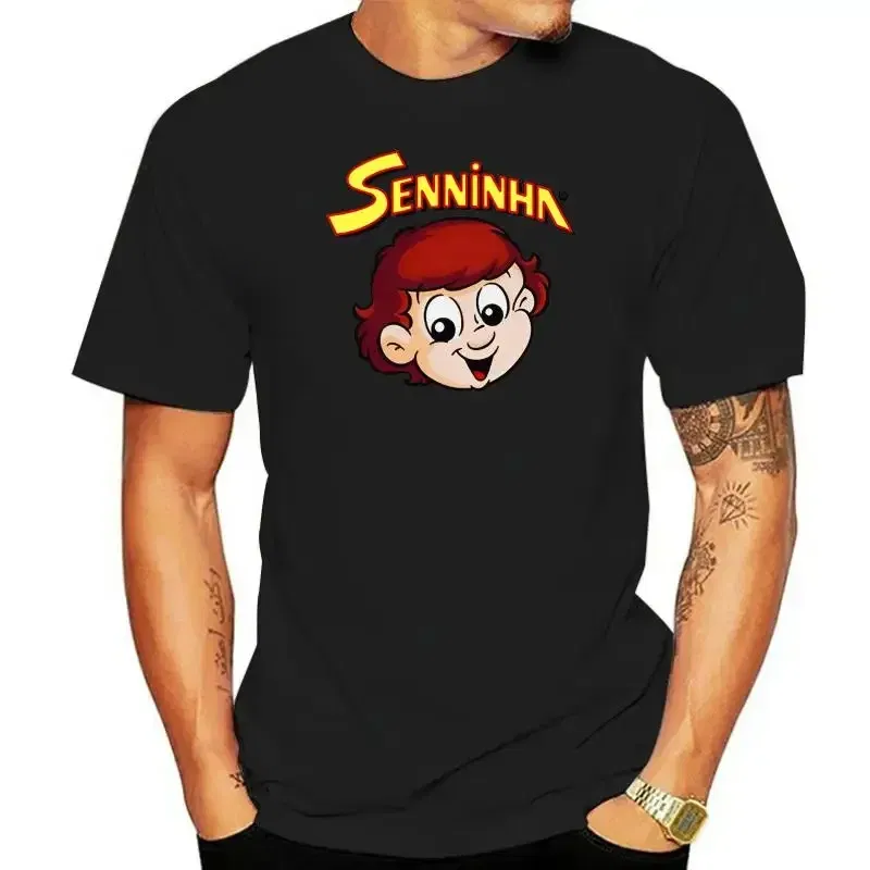 Color: black, Size: M - ayrton senna senninha Short Sleeve Hip Hop Tee T-Shirt top tee Men T Shirt Cotton Print Shirts