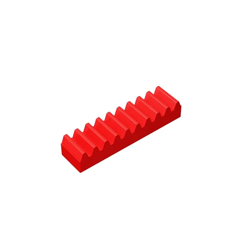 Color: GRAY - Gobricks GDS-1171 Technical, Gear Rack 1 x 4 compatible with lego 3743children's DIY Gifts Educational Building Blocks Technical