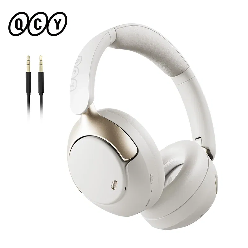 Color: WHITE, Ships From: CHINA - QCY H3 Pro ANC Wireless Headphone 50dB Noise Canceling Hi-Res Spatial Audio Earphone with LDAC Bluetooth 5.4 Over Ear Headset