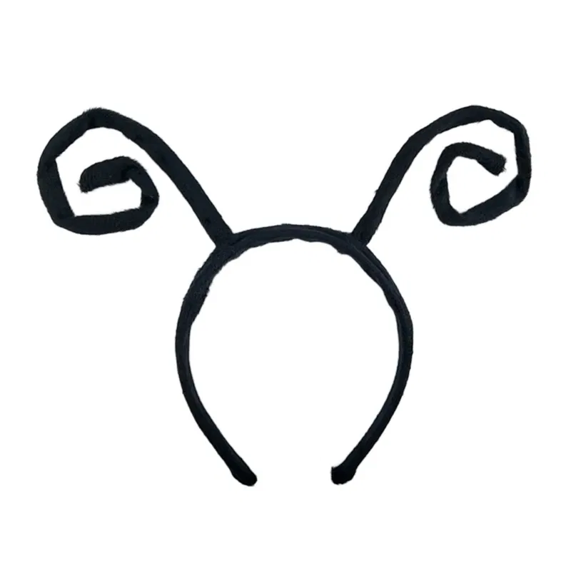 Color: black - Halloween Headband Butterfly Antenna Headband Halloween Party Costume