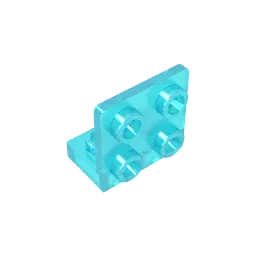 Color: plum - MOC PARTS GDS-642 ANGULAR PLATE 1.5 BOT. 1X2 2/2 compatible with lego 99207 children's toys Assembles Building Blocks Technical