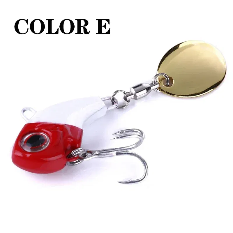 Color: Light Grey, Size: 95mm, Ships From: CHINA - 1Pcs Rotating Metal VIB vibration Bait Spinner Spoon Fishing Lures 8g/16g/21g Jigs Trout Wobbler Fishing Hard Baits Tackle Pesca