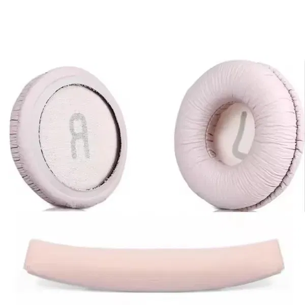 Color: Pink - Replacement Ear Pads Soft Leather Foam Pads for JBL Tune 600, T450, T450BT, T500BT, JR300BT, 70mm, 1 Set