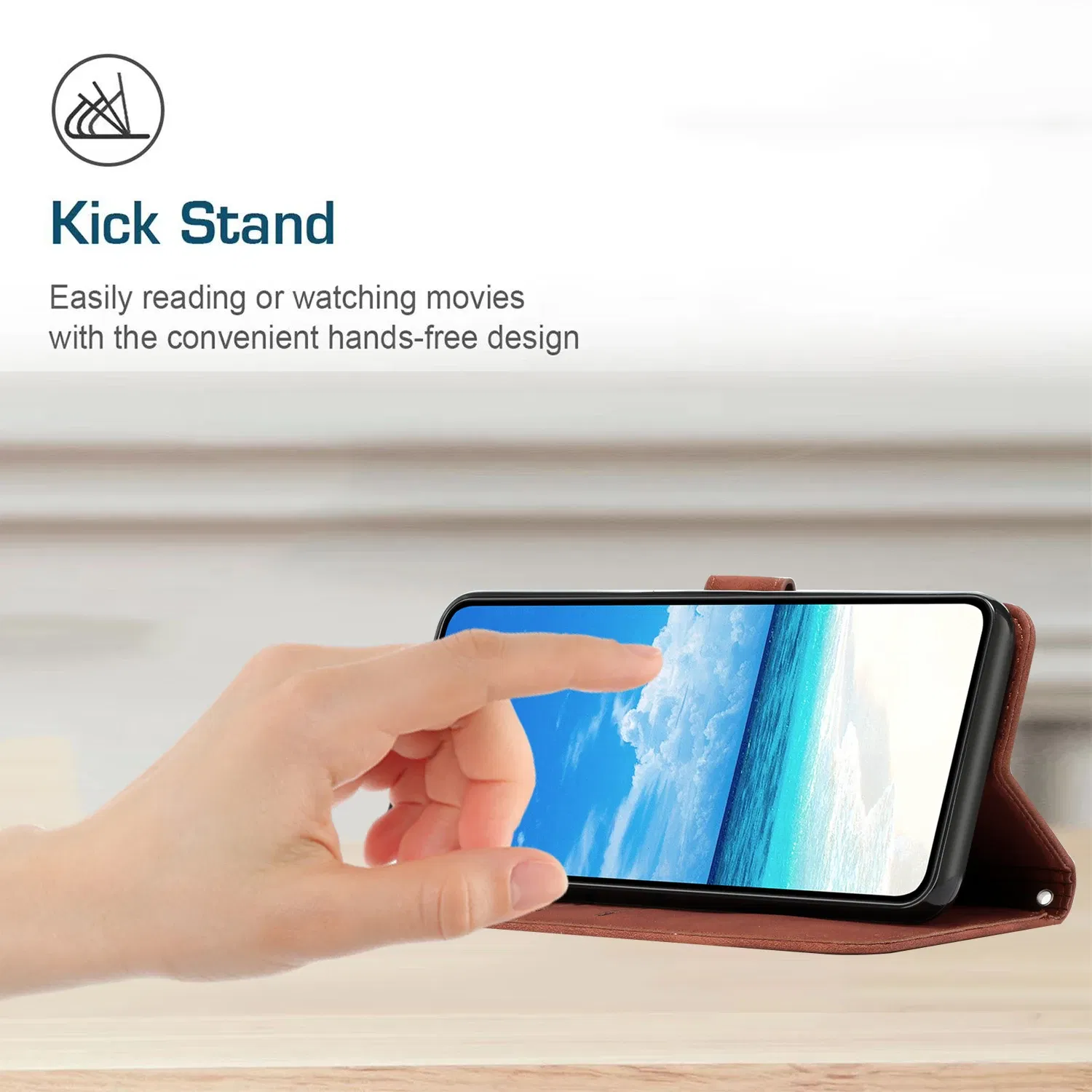 Color: SKY BLUE, Ships From: CHINA, Material: ABS - Love Heart Strap Leather Crossbody Phone Wallet Case Book Stand For Google Pixel 8 7 Pro 8A 7A 6A Girls Cute Shoulder Cover