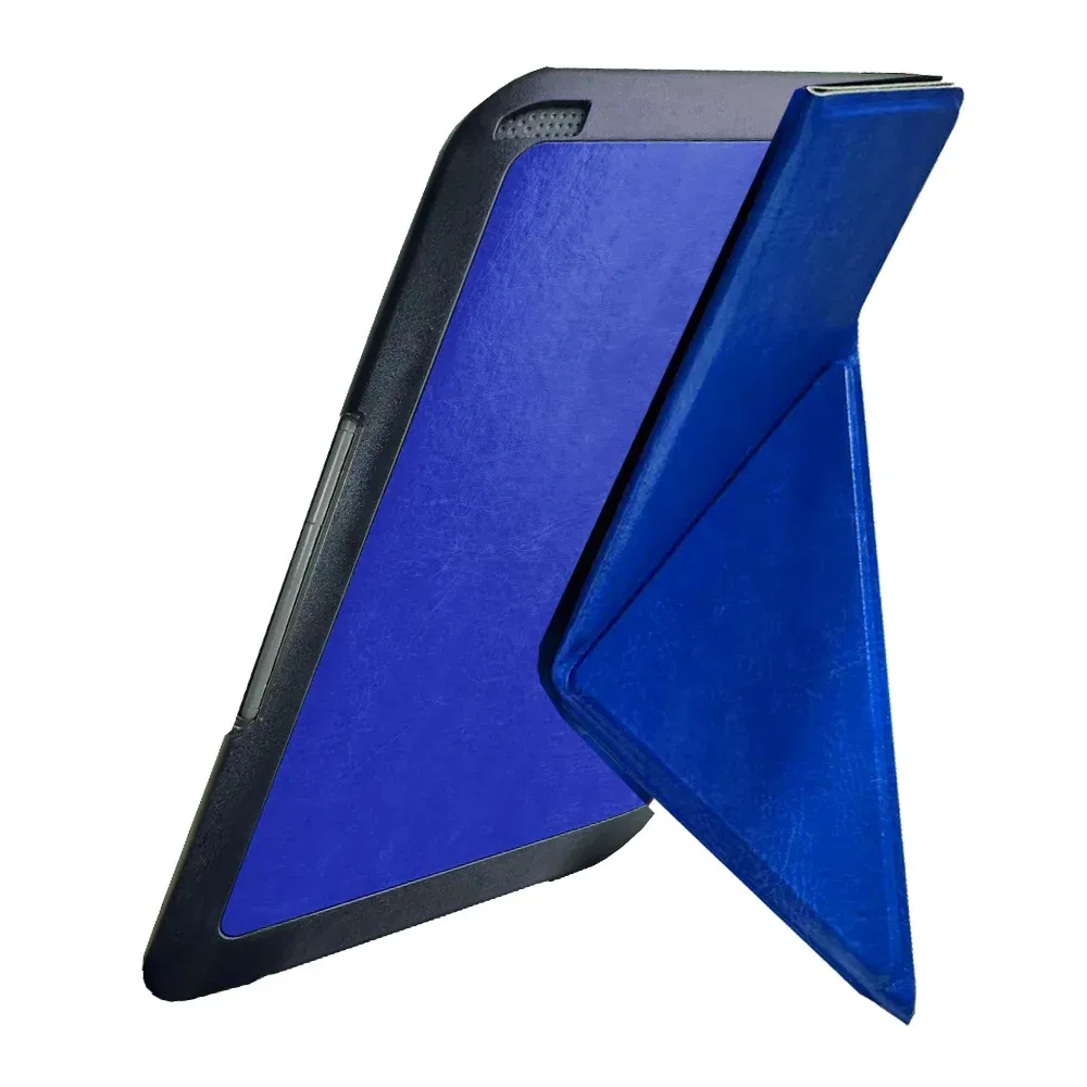 Color: Navy - Lightweight Stand Case For Kindle Keyboard 3rd Gen Leather Cover Reader Kindle3 Kindle D00901 Flip Folio Magnetic Closure