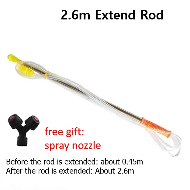 Color: Red, Ships From: CHINA - Retractable 2.6/3.6/4.2m Spraying Rod for Pesticide Sprayer / Outdoor Agricultural Farming Garden Tools Watering