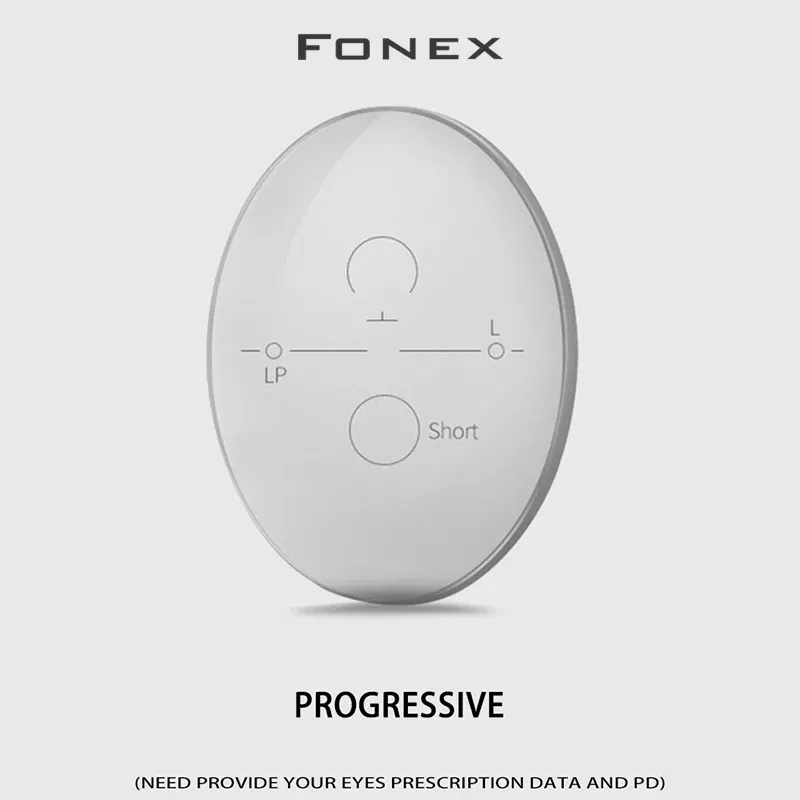 Lens Index: 1.61 - Customized 1.56 1.61 1.67 (ADD+0.75~+3.00) Progressive Multifocal Lenses Optical Hyperopia Resistance Short Middle Far Lens