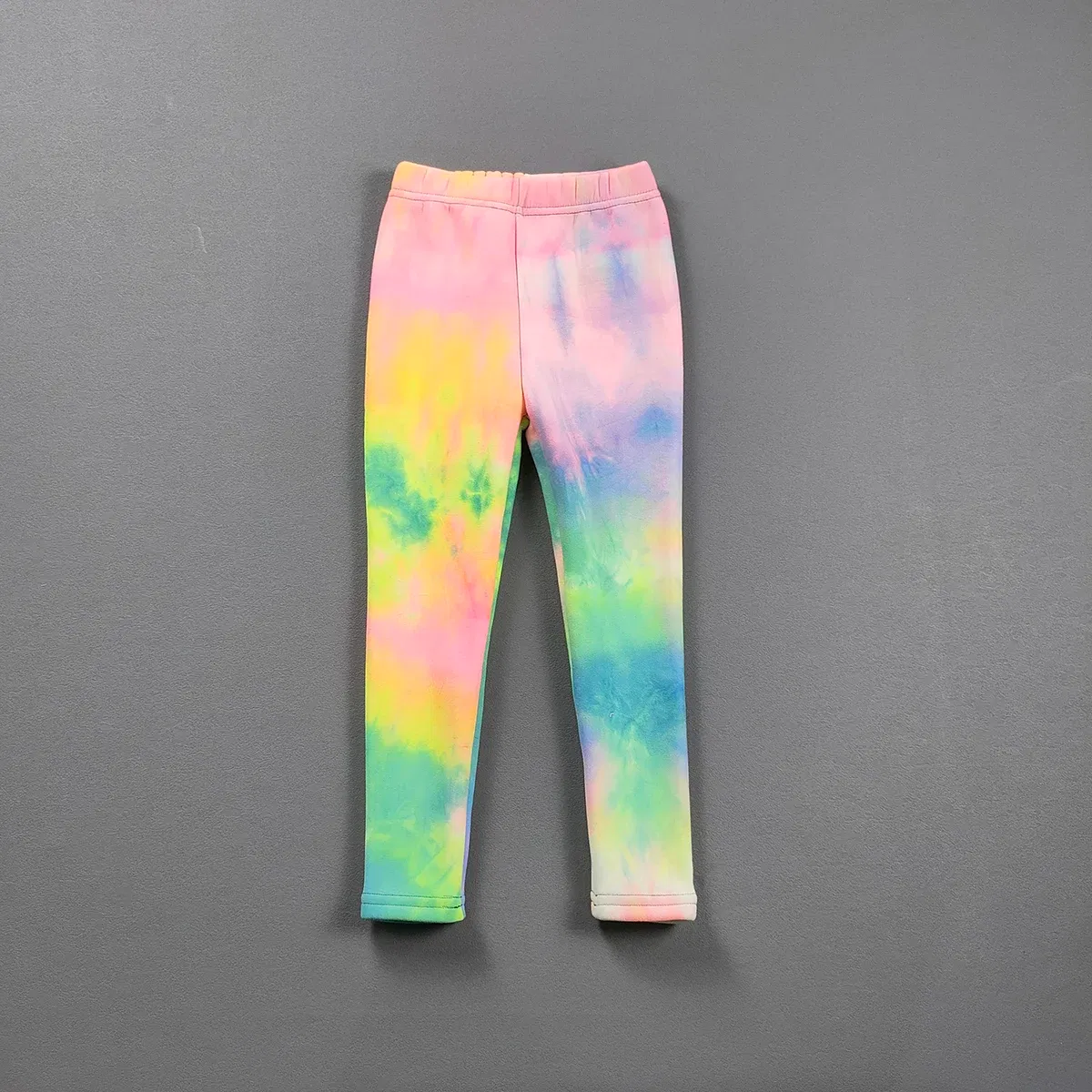 Color: PURPLE, Kid Size: 4 - 2-11Y Girls' Pants Autumn and Winter Slim Fit Warm Bottom Pants Thickened Velvet Printed Children's Pants Baby Casual Pants