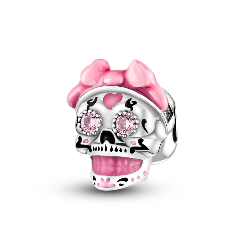 Color: AGATE - Pink Series Charms 925 Silver Perfume Butterfly Charm Beads Pendent Dangle Fit Original Pandora Charm Bracelet DIY Women Jewelr
